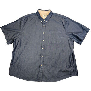 Dubinik Shirt Blue Men's Customized Version Button Down 3XL size XXXL